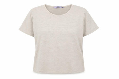 Womens UK Size L 18-20 Honor Millburn Beige Basic T-Shirt