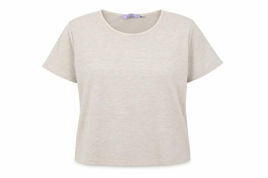 Womens UK Size L 18-20 Honor Millburn Beige Basic T-Shirt