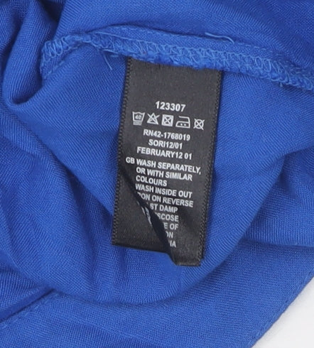 Womens UK Size 8 Monsoon Blue  Blouse
