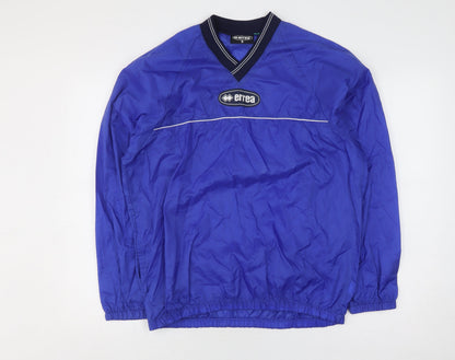 Mens UK Size S Errea Blue Windbreaker Coat
