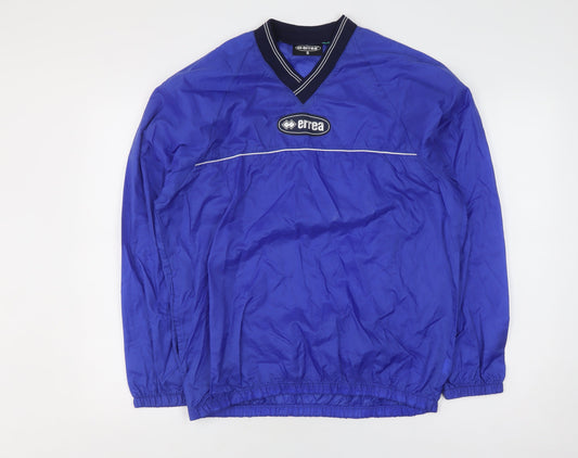 Mens UK Size S Errea Blue Windbreaker Coat