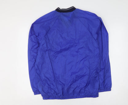 Mens UK Size S Errea Blue Windbreaker Coat