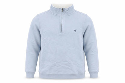 Crew Clothing Blue 1/4 Zip Sweatshirt Size 10