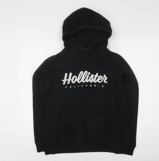 Hollister Unisex Black Pullover Hoodie M