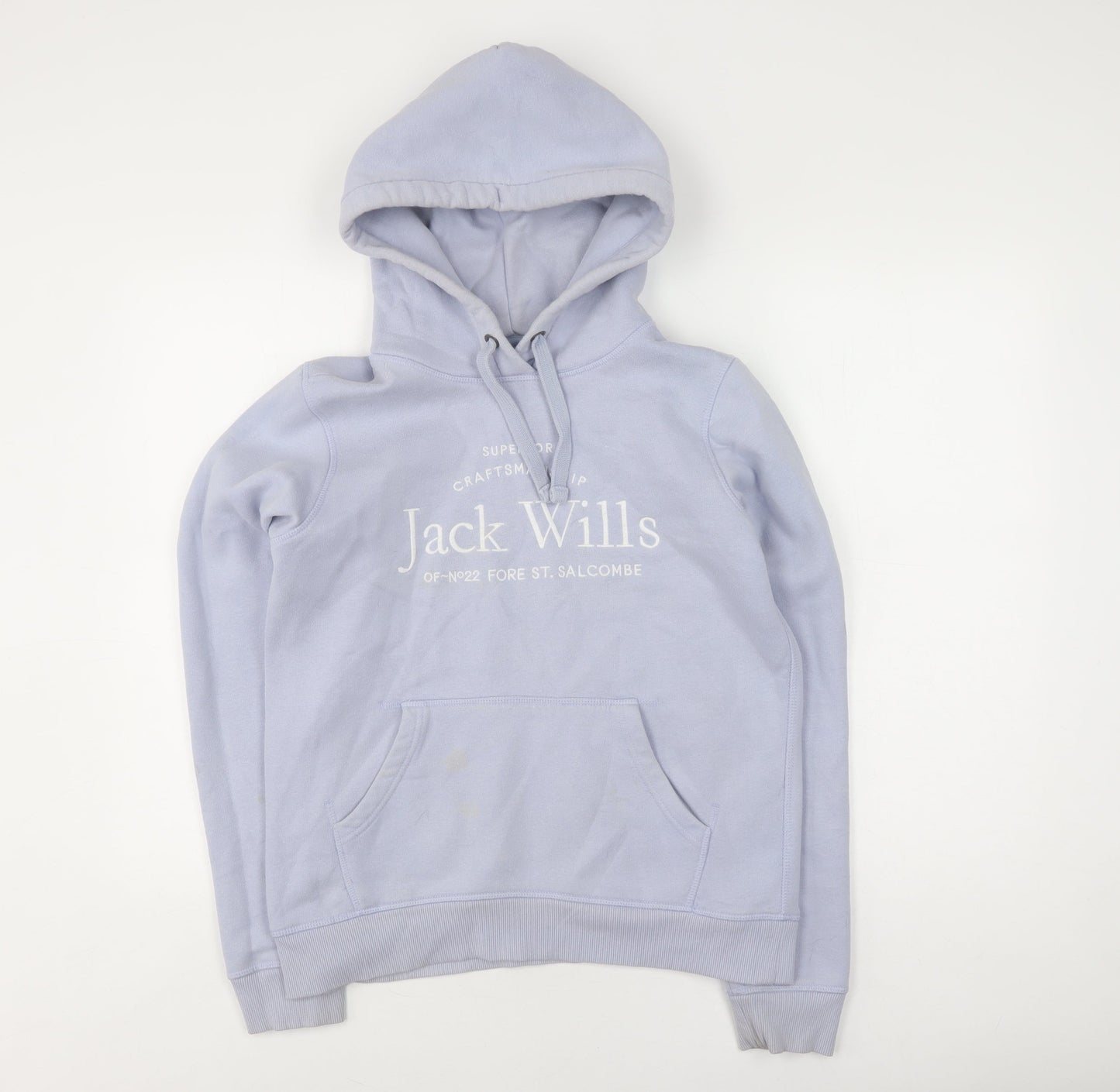 Womens UK Size 10 Jack Wills Blue Pullover Hoodie