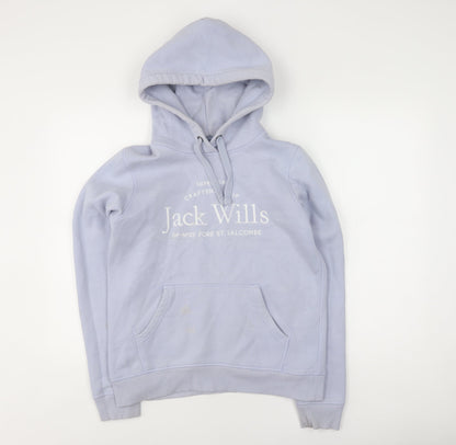 Womens UK Size 10 Jack Wills Blue Pullover Hoodie