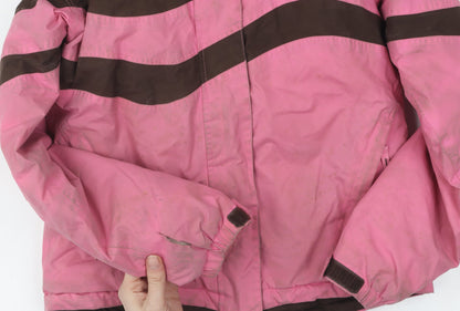 Alpine Snowsport Girls Pink Ski Jacket 11-12 Years