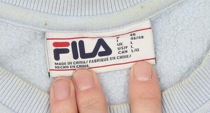 Fila Women's Blue Crew Neck Sweatshirt L