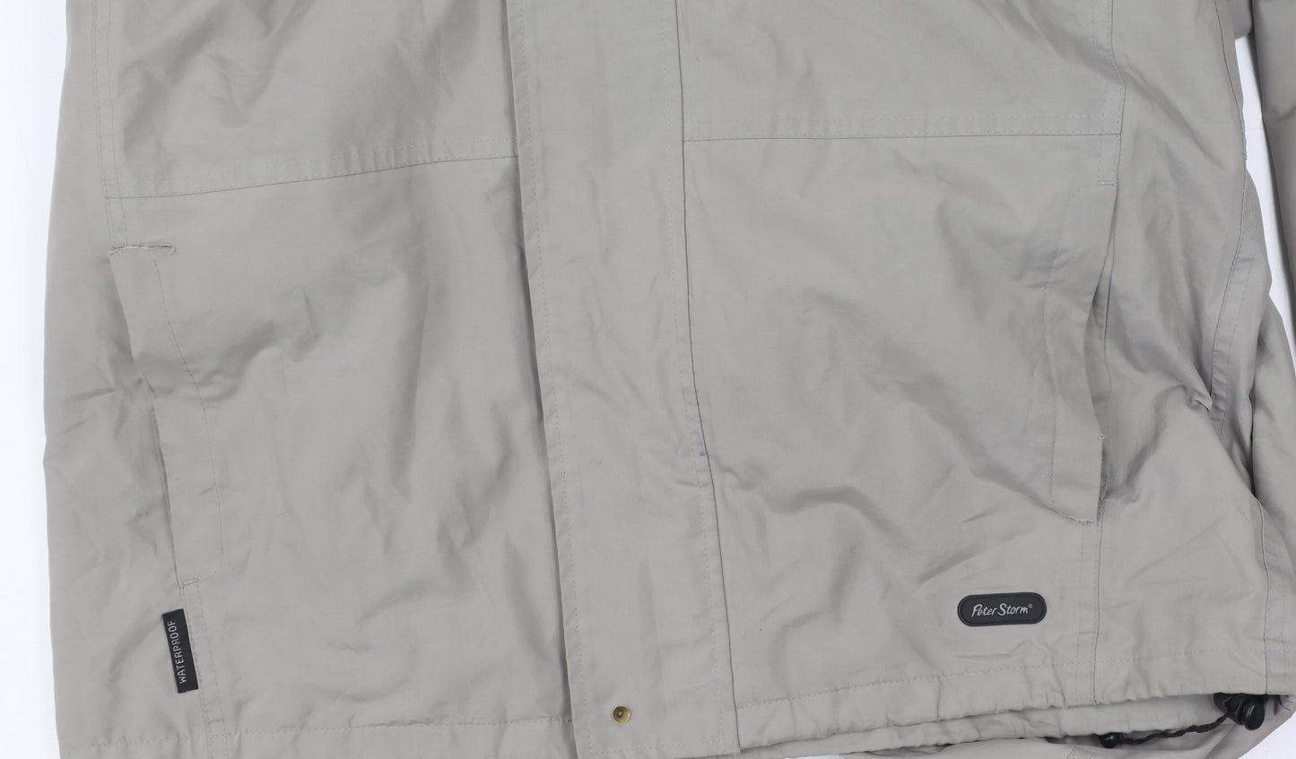 Mens UK Size S Peter Storm Grey Rain Coat