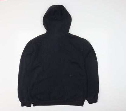 Adidas Men's Black Pullover Hoodie in Large