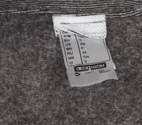 Decathlon Women's Grey 1/2 Zip Pullover Sweatshirt XS