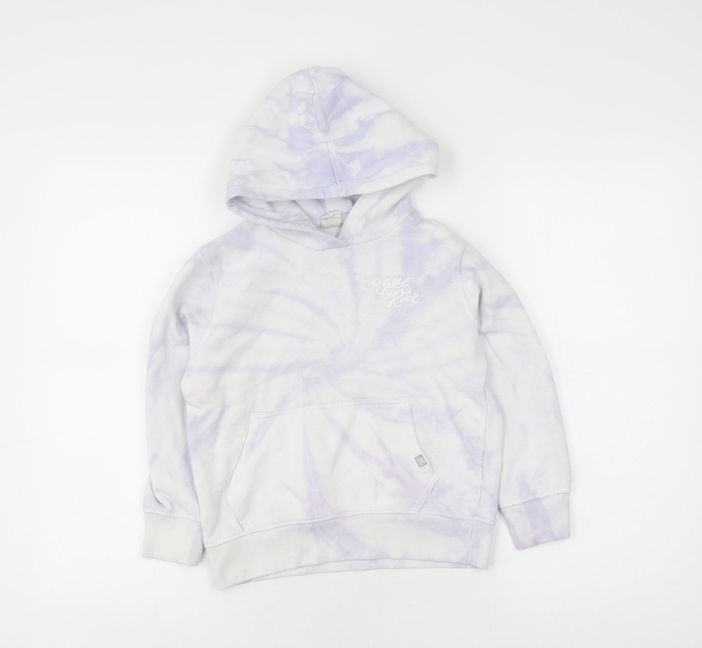 Saltrock Girls White Tie-Dye Pullover Hoodie Size 7