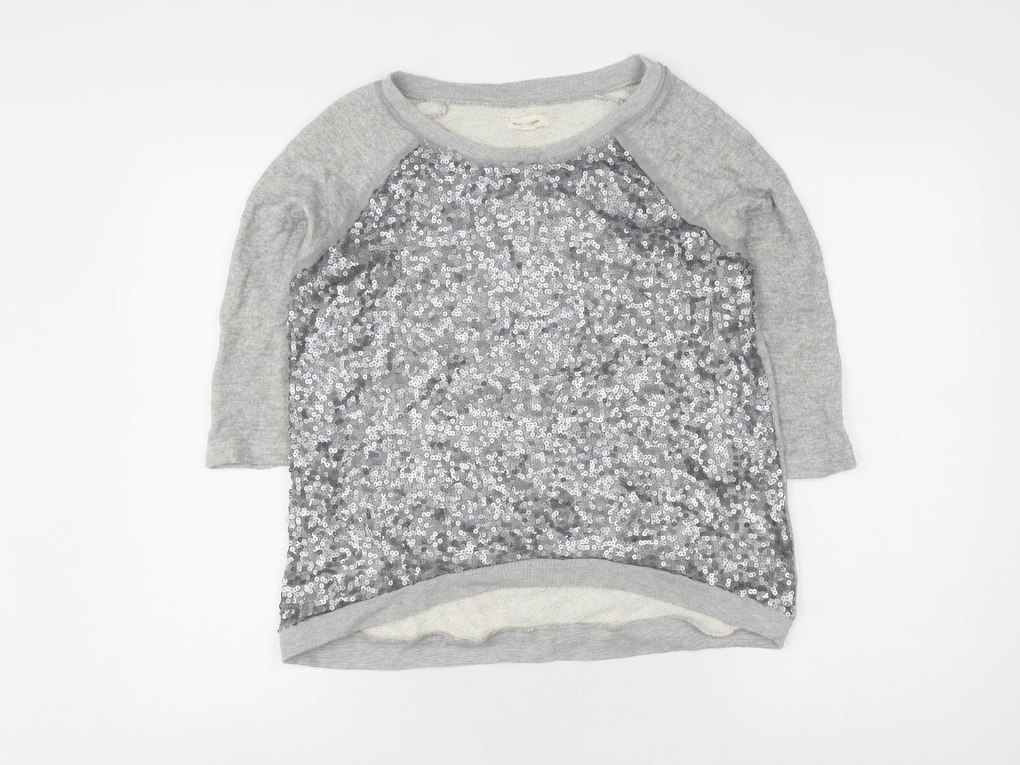 Womens UK Size M Silence + Noise Grey Pullover Jumper