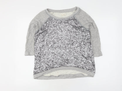 Womens UK Size M Silence + Noise Grey Pullover Jumper