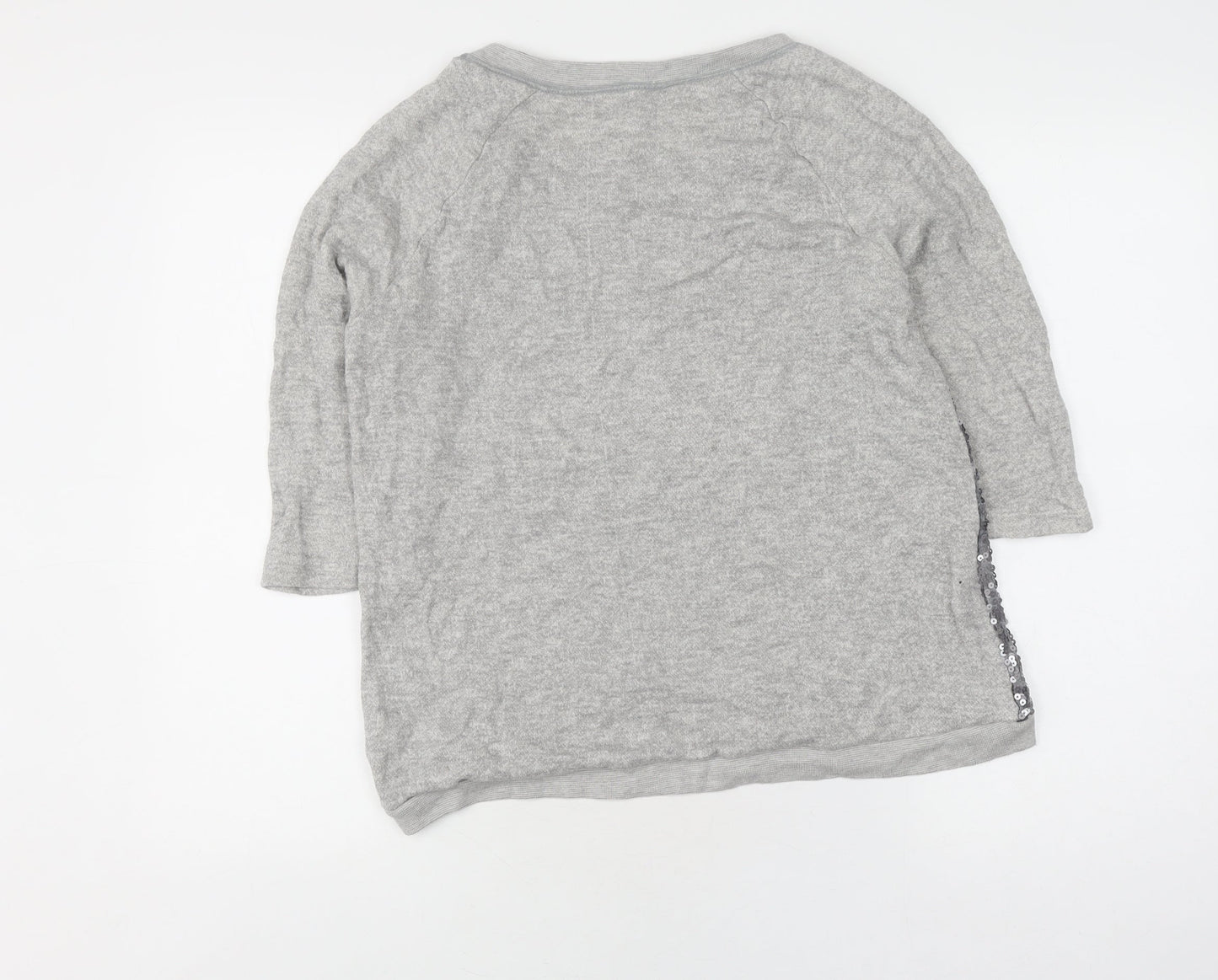 Womens UK Size M Silence + Noise Grey Pullover Jumper