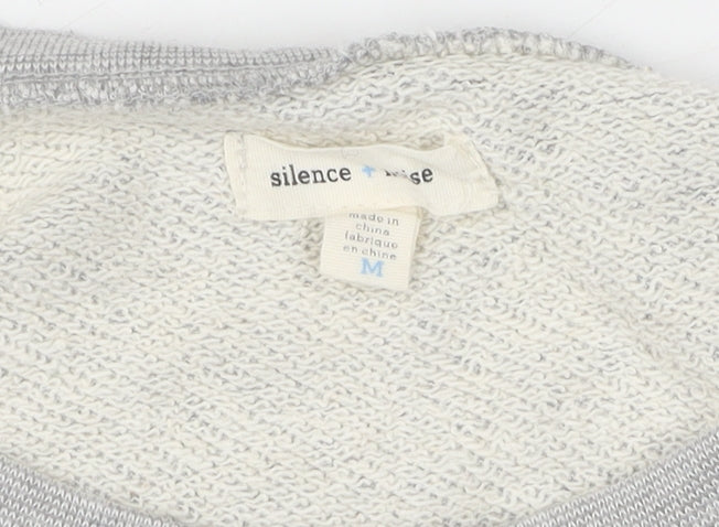 Womens UK Size M Silence + Noise Grey Pullover Jumper
