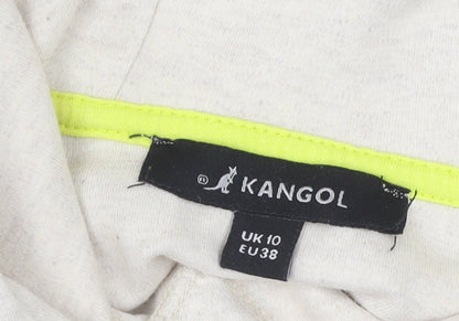 Kangol Women's Beige Hoodie, Size 10, Casual Pullover