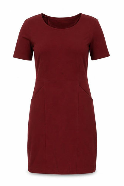 WoolOvers Women's Red Sheath Dress M Casual