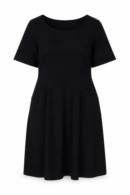 WoolOvers Women's Black M Stretch Sheath Dress