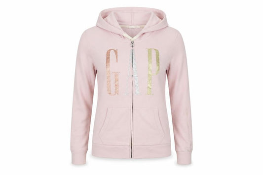Womens UK Size S Gap Pink Full Zip Hoodie