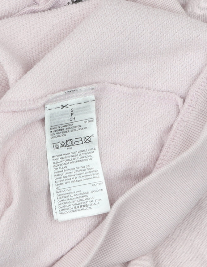 Gap Women's Pink Full Zip Hoodie, Size S, Casual Comfort