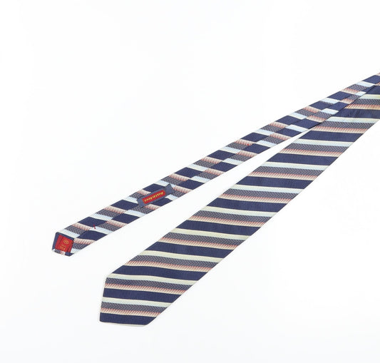 Austin Reed Men's Blue Striped Silk Tie One Size