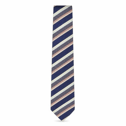 Mens Austin Reed Blue Striped 100% Silk  Tie