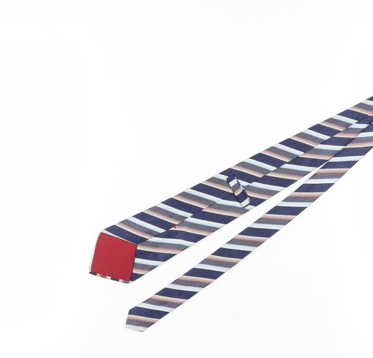 Austin Reed Men's Blue Striped Silk Tie One Size