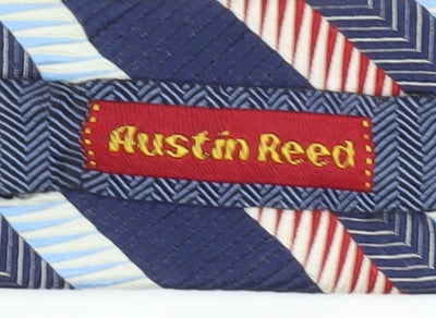 Austin Reed Men's Blue Striped Silk Tie One Size