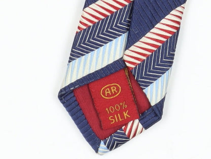 Austin Reed Men's Blue Striped Silk Tie One Size