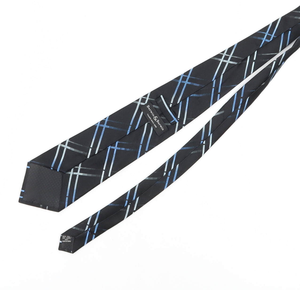 Mens Berwin & Berwin Multicoloured Plaids & Checks 100 Pointed Tie