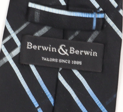 Mens Berwin & Berwin Multicoloured Plaids & Checks 100 Pointed Tie