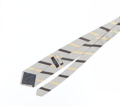 Jaeger Men's Beige Designer Silk Tie One Size