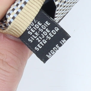 Jaeger Men's Beige Designer Silk Tie One Size