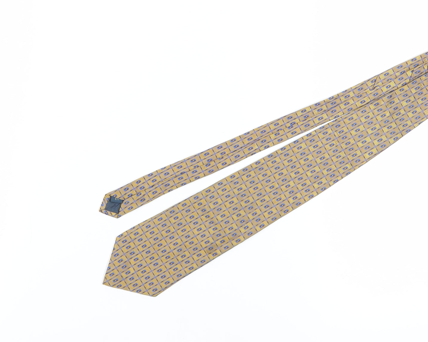 Thomas Nash Men's Bronze Geometric Silk Tie