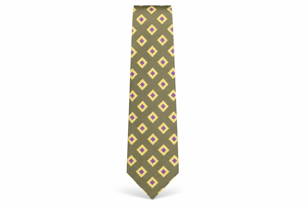 Mens Ted Baker Multicoloured Geometric 100  Tie