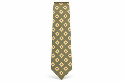 Mens Ted Baker Multicoloured Geometric 100  Tie