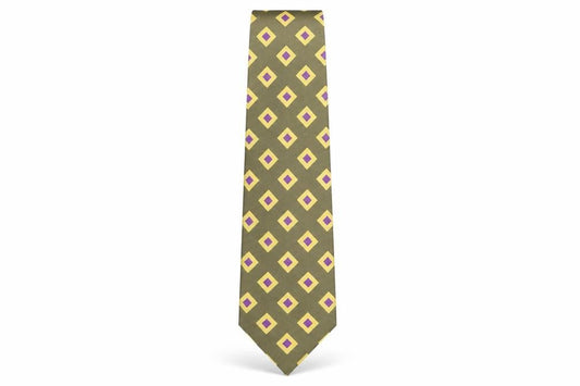 Mens Ted Baker Multicoloured Geometric 100  Tie