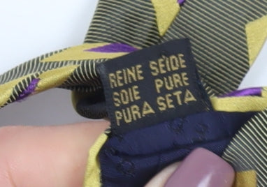 Ted Baker Men's Multicoloured Silk Geometric Tie