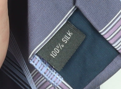 Austin Reed Men's Blue Plaid Silk Tie, One Size