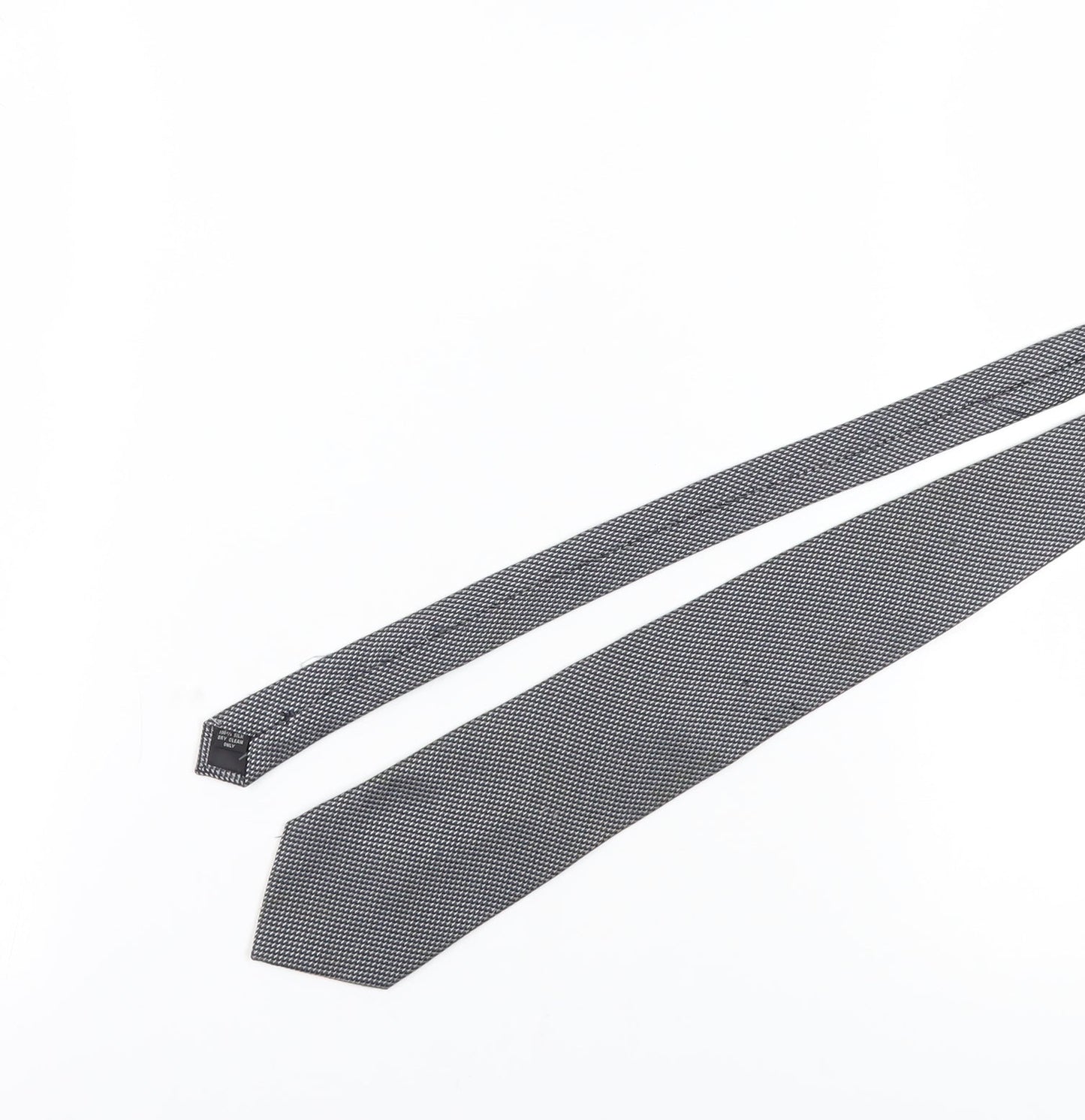 Pierre Cardin Men's Grey Silk Designer Tie