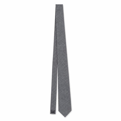 Mens Pierre Cardin Grey Geometric 100 Designer Tie