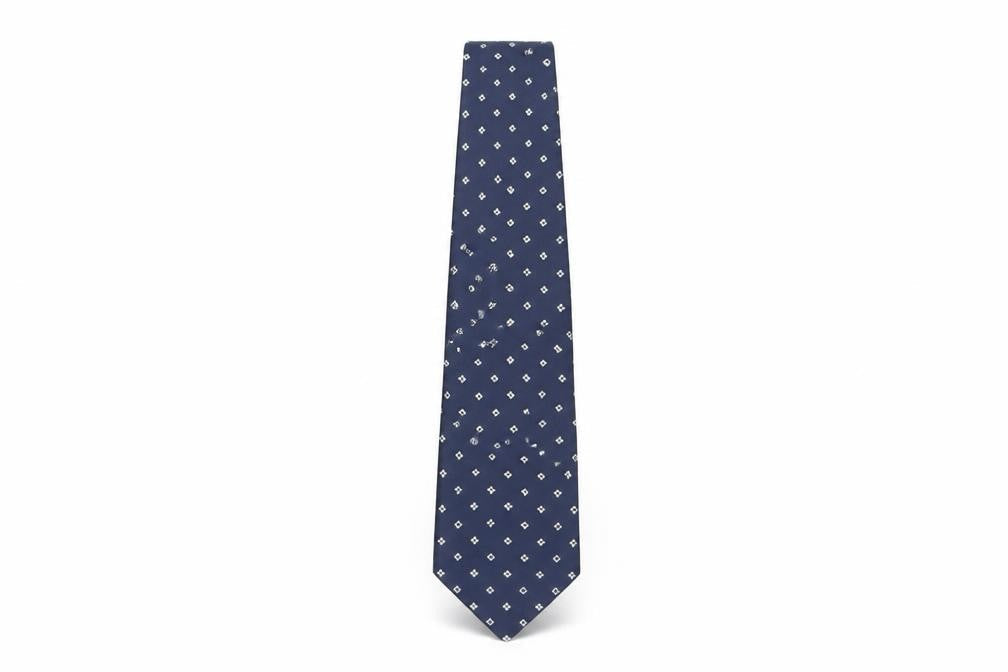 Mens Austin Reed Blue Geometric 100% Polyester Designer Tie