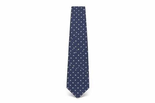 Mens Austin Reed Blue Geometric 100% Polyester Designer Tie