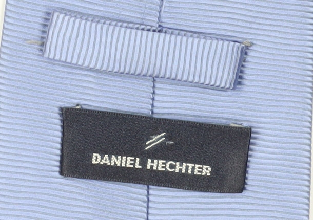 Mens Daniel Hechter Blue Striped 100% Polyester  Tie