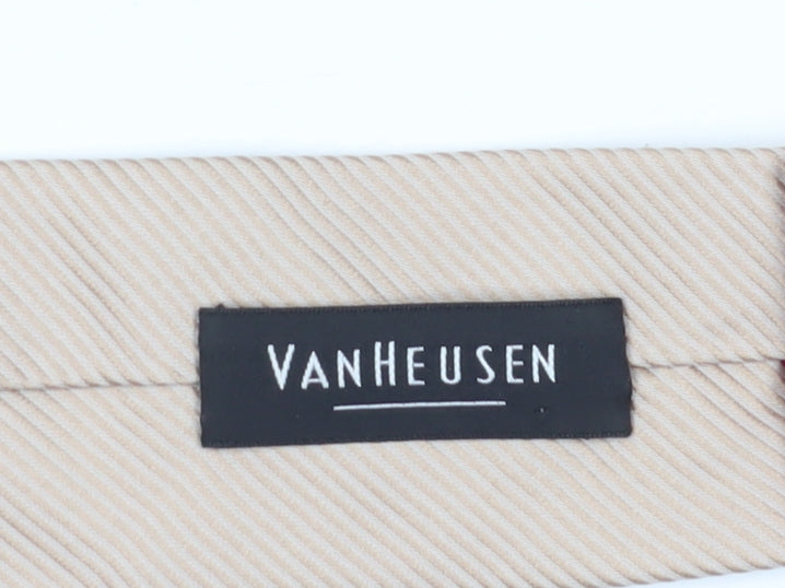 Van Heusen Beige Silk Men's Striped Tie