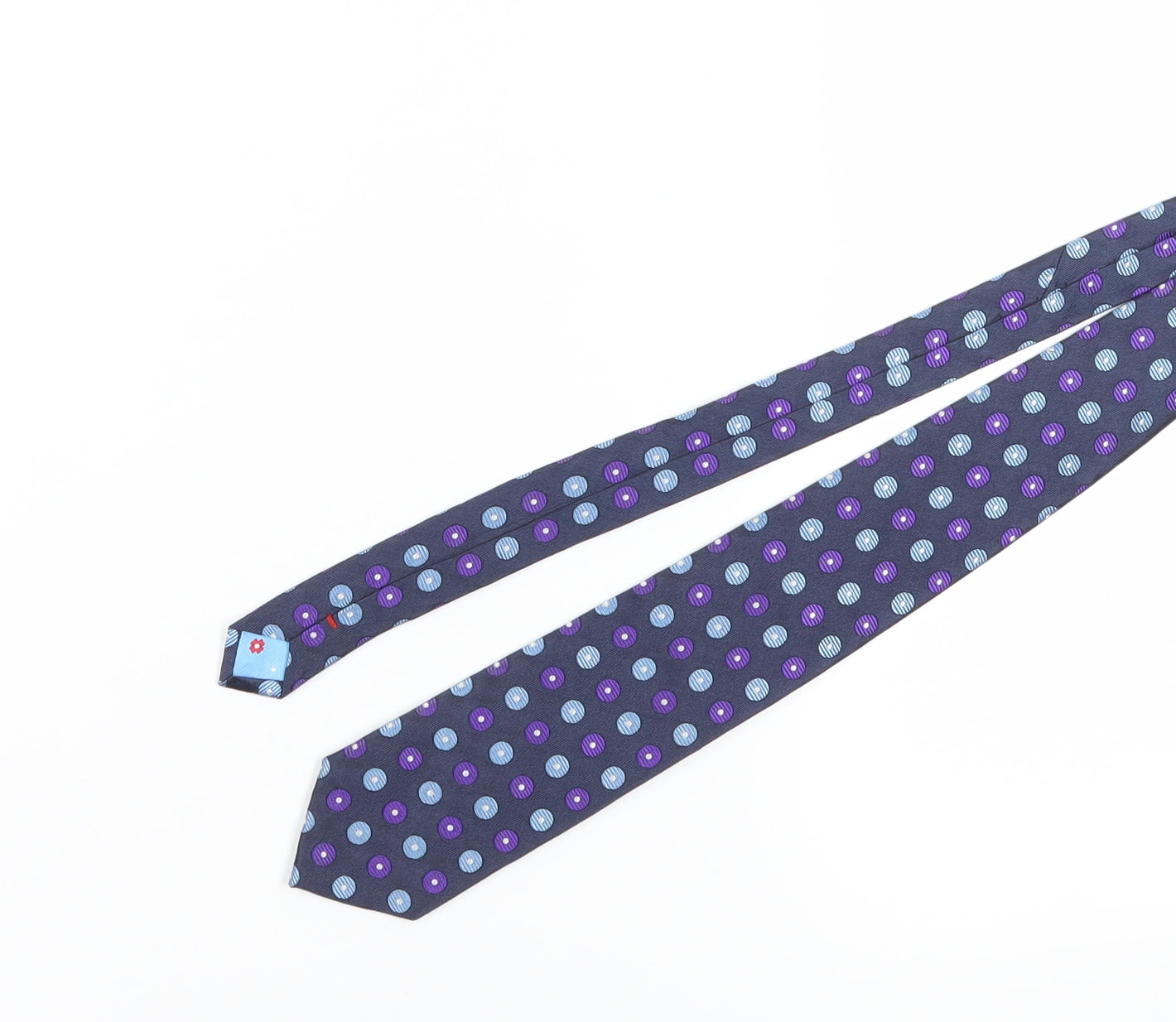 Mens Daniel Hechter Purple Polka Dot 100  Tie