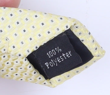 Thomas Nash Men's Yellow Geometric Polyester Tie