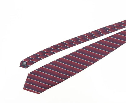 Thomas Nash Men’s Red Striped Tie, Polyester