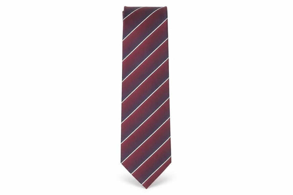 Mens Thomas Nash Red Striped 100  Tie